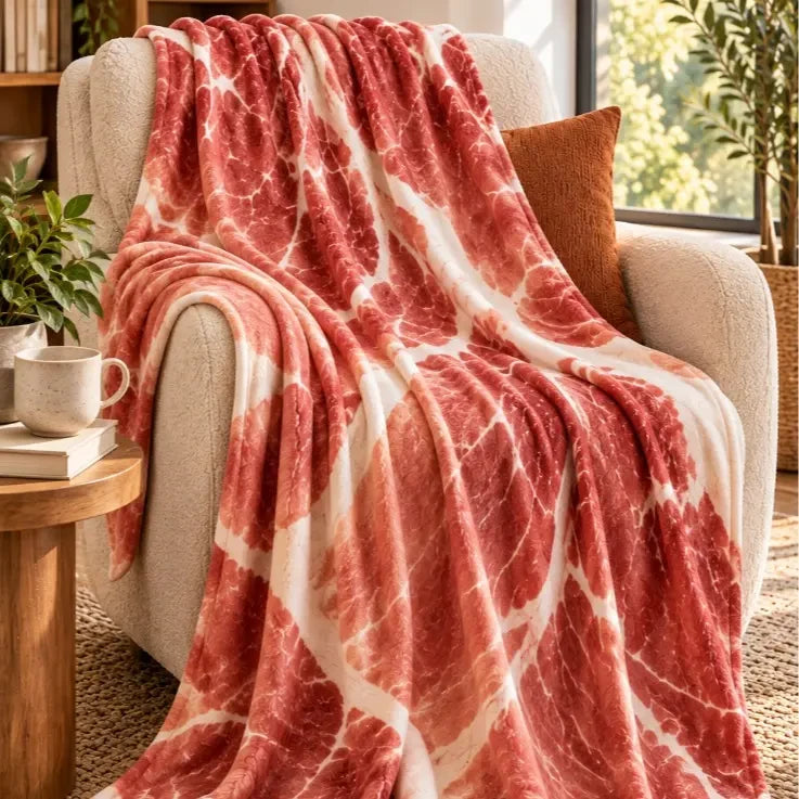 Cozy Prosciutto Soft Bedding Throw