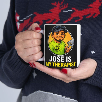Jose Is My Therapist 11 oz mug product mockup
